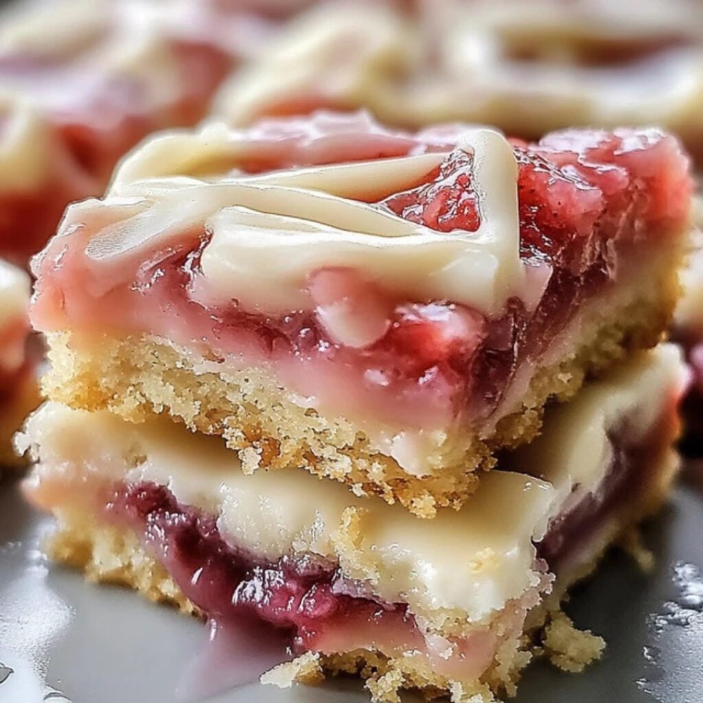 Rhubarb Shortbread Bars